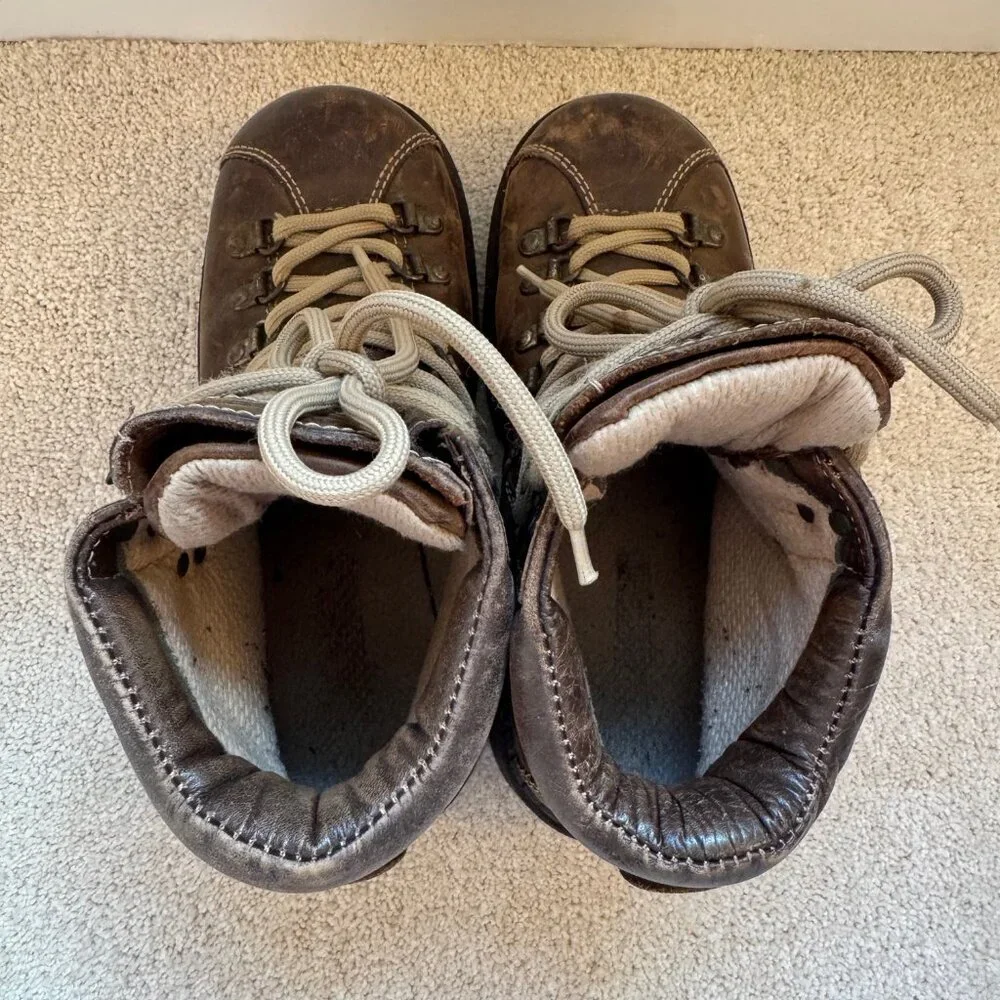 Vintage Steel TipBrown Lace-Up Hiking Boots from Aldo shoes. Womens 7.5 - Picture 4 of 5